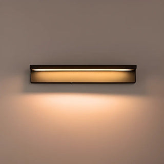 Sleek Black Rectangular Outdoor LED Wall Light Zawala Image - 5