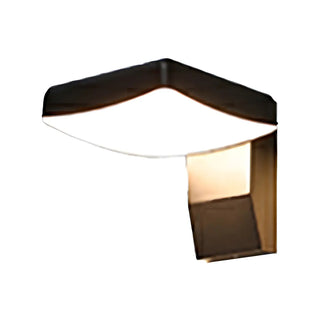 Stylish Round Black Metal External LED Wall Sconce Zawala Image - 10