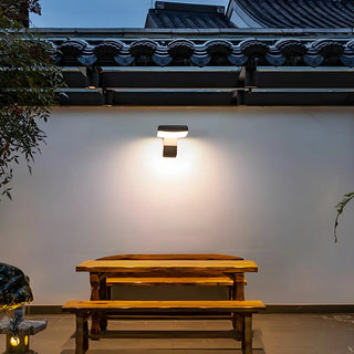 Stylish Round Black Metal External LED Wall Sconce Zawala Image - 13