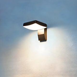 Stylish Round Black Metal External LED Wall Sconce Zawala Image - 5