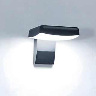 Stylish Round Black Metal External LED Wall Sconce Zawala Image - 7