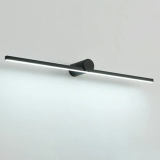Ultra-Thin Sleek Black LED Linear Metal Vanity Light Zawala Image - 10