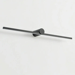 Ultra-Thin Sleek Black LED Linear Metal Vanity Light Zawala Image - 11