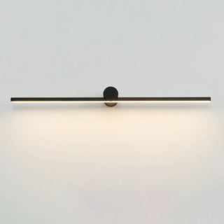 Ultra-Thin Sleek Black LED Linear Metal Vanity Light Zawala Image - 9