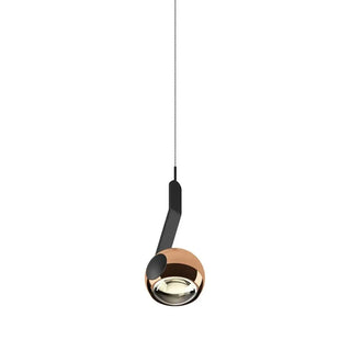 ZOWALA - Minimalist Bedroom Adjustable Black Sphere Pendant Light Image - 6