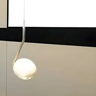 ZOWALA - Minimalist Bedroom Adjustable Black Sphere Pendant Light Image - 7
