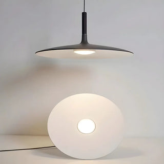 ZOWALA - Modern Dimmable Aluminium Sleek Disc Pendant Light Image - 11