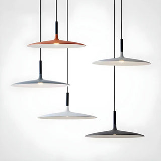 ZOWALA - Modern Dimmable Aluminium Sleek Disc Pendant Light Image - 2