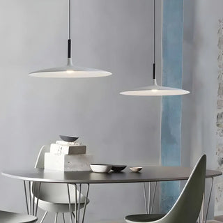 ZOWALA - Modern Dimmable Aluminium Sleek Disc Pendant Light Image - 3