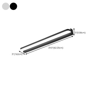 ZOWALA - Modern Sleek Geometric Sliver LED Vanity Light Image - 18