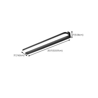ZOWALA - Modern Sleek Geometric Sliver LED Vanity Light Image - 19