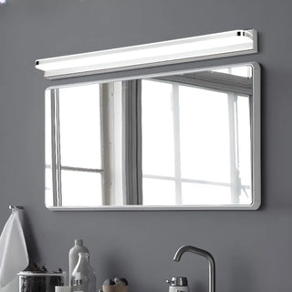 ZOWALA - Modern Sleek Geometric Sliver LED Vanity Light Image - 2