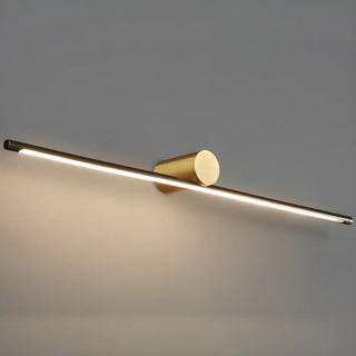 Modern Sleek Gold Linear LED Bathroom Vanity Light Zawala Image - 12