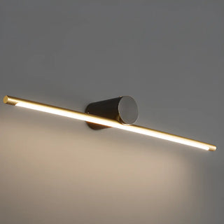 Modern Sleek Gold Linear LED Bathroom Vanity Light Zawala Image - 18