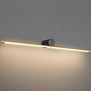 Modern Sleek Gold Linear LED Bathroom Vanity Light Zawala Image - 20