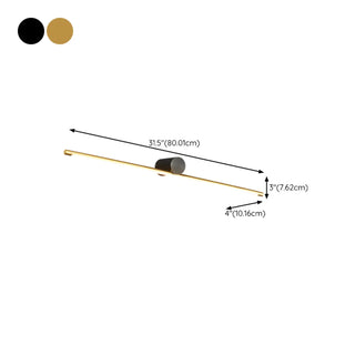 Modern Sleek Gold Linear LED Bathroom Vanity Light Zawala Image - 25