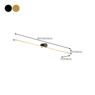 Modern Sleek Gold Linear LED Bathroom Vanity Light Zawala Image - 26