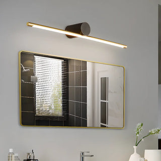 Modern Sleek Gold Linear LED Bathroom Vanity Light Zawala Image - 8