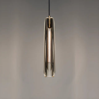 Sleek Modern Gold Cylinder Crystal LED Wall Lamp Zawala Image - 2