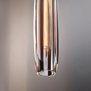 Sleek Modern Gold Cylinder Crystal LED Wall Lamp Zawala Image - 8