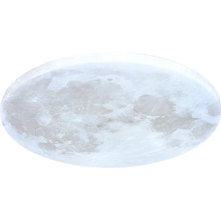 Modern Moon Round Dimmable LED Flush Mount Ceiling Lamp Zawala Image - 18