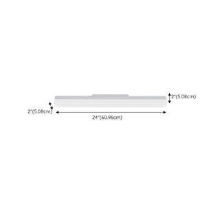 ZOWALA - Sleek White Rectangular Bathroom Vanity Wall Light Image - 13