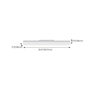ZOWALA - Sleek White Rectangular Bathroom Vanity Wall Light Image - 14