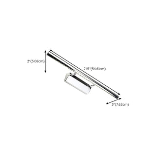 ZOWALA - Sleek Chrome Sliver Bathroom Vanity Mirrors Light #size