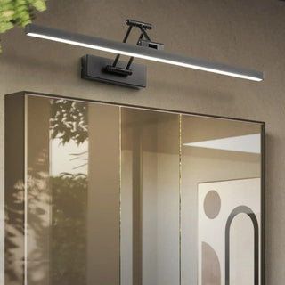 Adjustable Sleek Black Rectangular Metal Vanity Light Zawala Image - 1