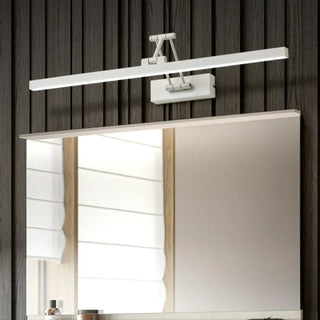 Adjustable Sleek Black Rectangular Metal Vanity Light Zawala Image - 5
