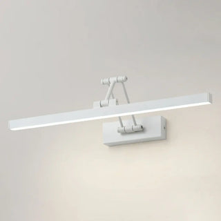 Adjustable Sleek Black Rectangular Metal Vanity Light Zawala Image - 9