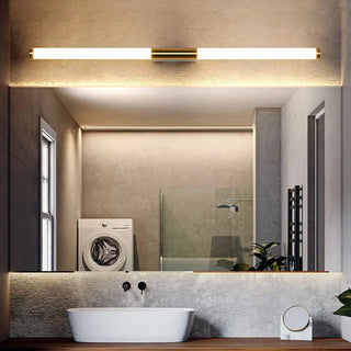 ZOWALA - Sleek Modern Gold Linear LED Vanity Wall Light Image - 1