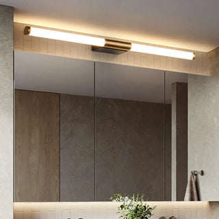 ZOWALA - Sleek Modern Gold Linear LED Vanity Wall Light Image - 2