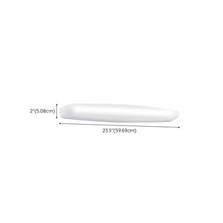 ZOWALA - Sleek White Linear LED Bathroom Vanity Wall Light #size