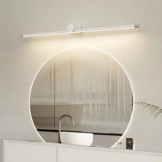 White Modern Cylinder LED Wall Mounted Vanity Light Zawala Image - 5