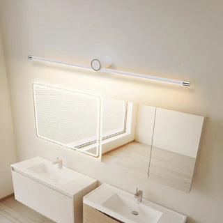 White Modern Cylinder LED Wall Mounted Vanity Light Zawala Image - 6