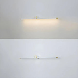 White Modern Cylinder LED Wall Mounted Vanity Light Zawala Image - 8