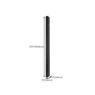 Slim Black Outdoor Modern LED Wall Light Zawala #size