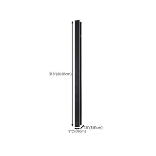 Slim Black Outdoor Modern LED Wall Light Zawala Image - 12