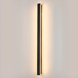 Slim Black Outdoor Modern LED Wall Light Zawala Image - 5