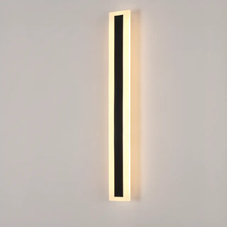 Slim Black Outdoor Modern LED Wall Light Zawala Image - 6