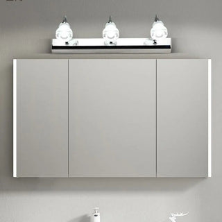 ZOWALA - Cool Adjustable Clear Glass Sliver Arc Vanity Light Image - 3