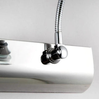 ZOWALA - Cool Adjustable Clear Glass Sliver Arc Vanity Light Image - 7