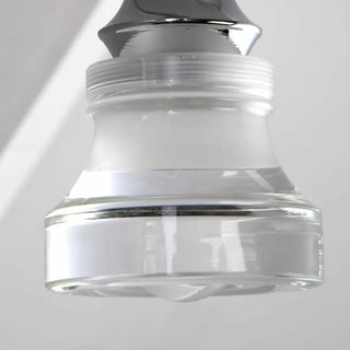ZOWALA - Cool Adjustable Clear Glass Sliver Arc Vanity Light Image - 9