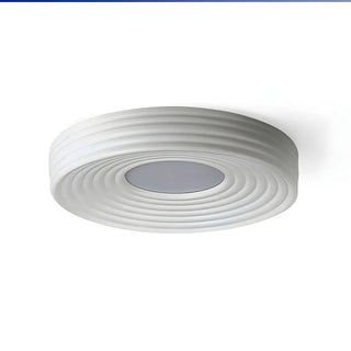 Simple Small Green Drum LED Flush Mount Ceiling Light Zawala Image - 15