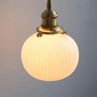 Vintage Frosted Glass Gold Drum Metal Wall Sconce Zawala Image - 12