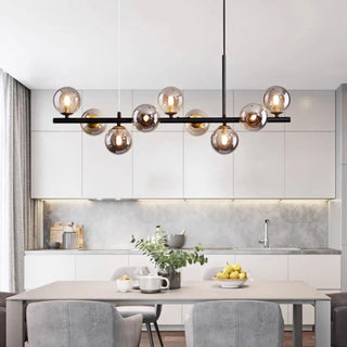 ZOWALA - Modern Glass Globe Pendant Light Kitchen Island Image - 1
