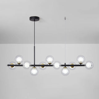 ZOWALA - Modern Glass Globe Pendant Light Kitchen Island Image - 13