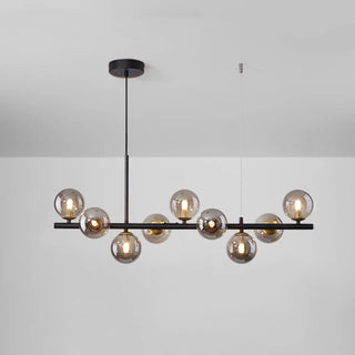 ZOWALA - Modern Glass Globe Pendant Light Kitchen Island Image - 15