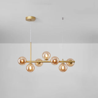 ZOWALA - Modern Glass Globe Pendant Light Kitchen Island Image - 17